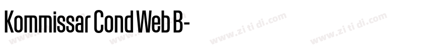 Kommissar Cond Web B字体转换 Kommissar Cond Web B字体转换